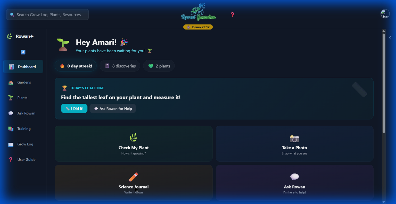 Student Dashboard — Amari Johnson